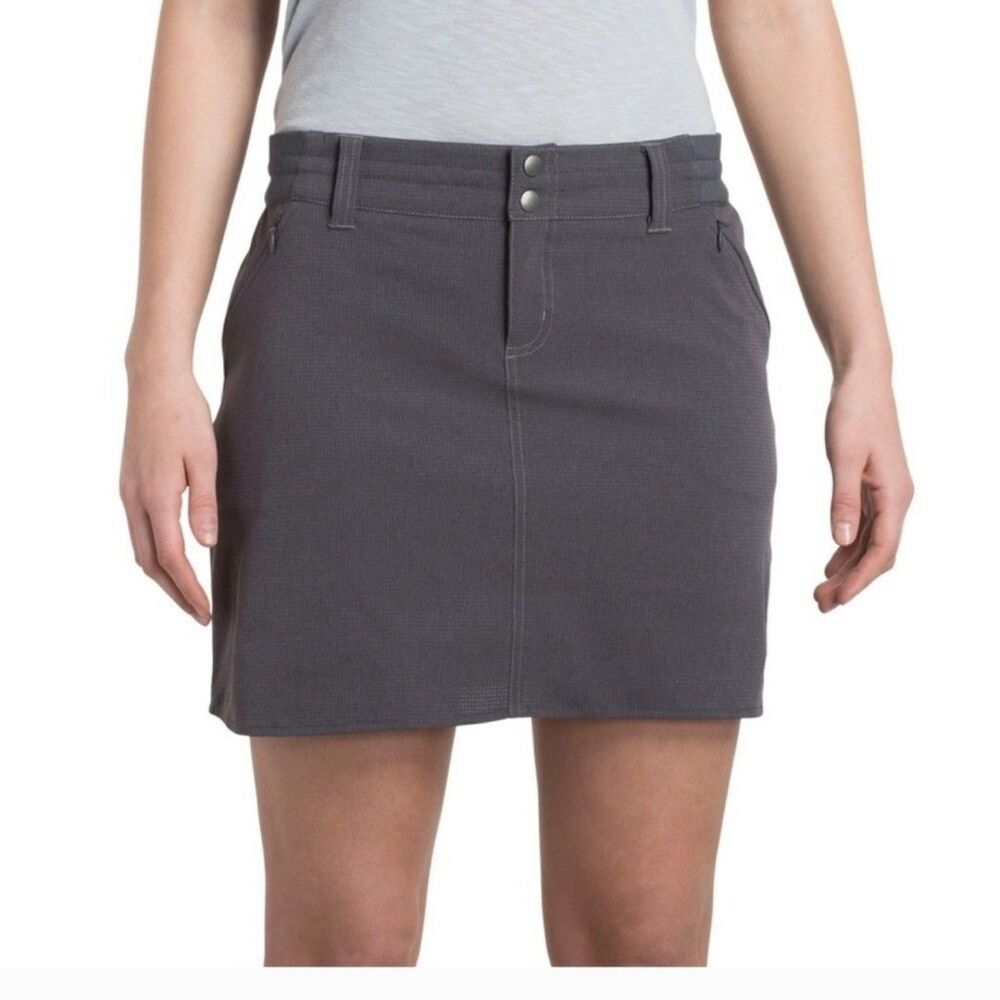 Kuhl Strattus Skort Womens Size 2 Gray Outdoors Tennis Golf Pickleball Skirt